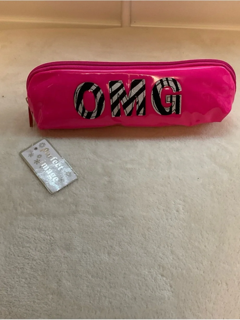 OMG Hot Pink Pencil Case Kids Bag